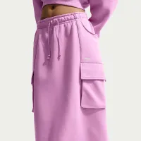 Nike Sportswear Phoenix Fleece женская Cargo Midi юбка цвет фиолетовый