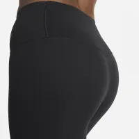 Nike Zenvy женская Gentle-Support С высокой Талией Cropped лосины цвет черный