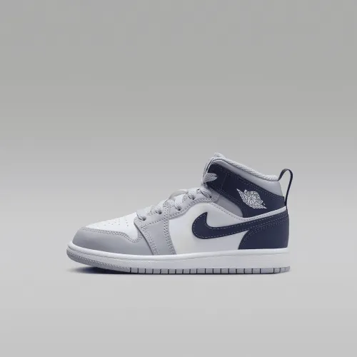 Nike Jordan 1 Mid Little дитячі Кросівки колір білий