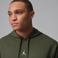 Nike Jordan Sport Crossover мужские Dri-FIT Fleece Graphic Pullover Толстовка с капюшоном цвет зеленый