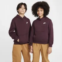 Nike Sportswear Club Fleece Big дитячі Pullover Толстовка з капюшоном колір червоний