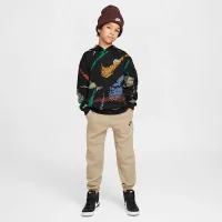 Nike Sportswear Club Big дитячі Fleece Толстовка з капюшоном колір чорний
