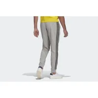 Штаны adidas Essentials French Terry Tapeцвет красный Cuff 3-Stripes Pants GK8889 - Серые