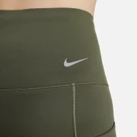 Nike Go женская Firm-Support С высокой Талией 7/8 лосины с карманамицвет зеленый