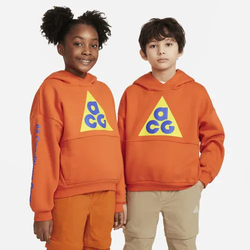 Nike ACG Icon Fleece Big детские Pullover Толстовка с капюшоном Orange