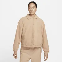 Nike Sportswear женская Collaцвет красный High-Pile Fleece Куртка цвет коричневый