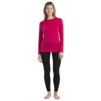Футболка Icebreaker Merino 200 Oasis Long Sleeve Crewe Thermal 1043758511 - Розовая