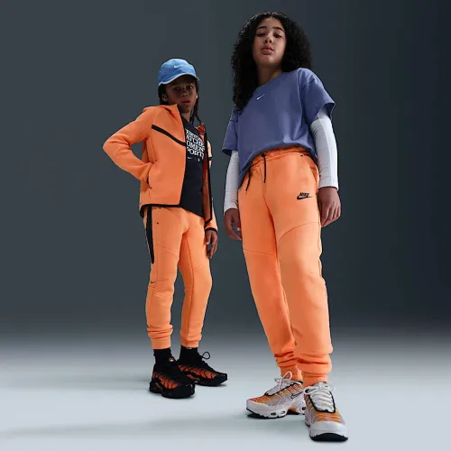 Nike Sportswear Tech Fleece Big детские Joggers Orange