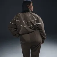 Nike Windrunner женская Loose UV Woven Full-Zip Куртка (большие размеры) цвет коричневый