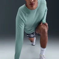 Nike Stride мужские Dri-FIT Running Waffle Crew цвет зеленый