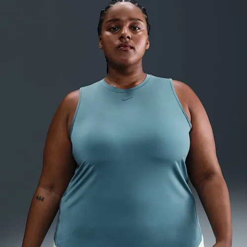 Nike One Classic жіноча Dri-FIT Tank Top (великі розміри) блакитний