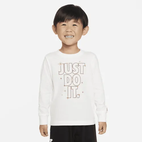 Nike Shine Long Sleeve Tee Toddler футболка цвет белый