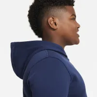 Nike Sportswear Club Fleece Big дитячі Pullover Толстовка з капюшоном (Extended Size) блакитний