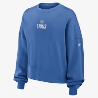 Detroit Lions Rewind женская Nike NFL Pullover Crew синий