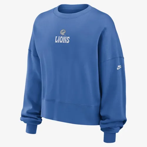 Detroit Lions Rewind женская Nike NFL Pullover Crew синий