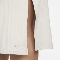 Nike Sportswear Chill Rib женская Slim Midi юбка (большие размеры) цвет коричневый