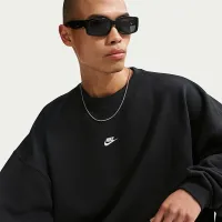 Nike Sportswear Club чоловічі оверсайз French Terry Crew-Neck світшот колір чорний