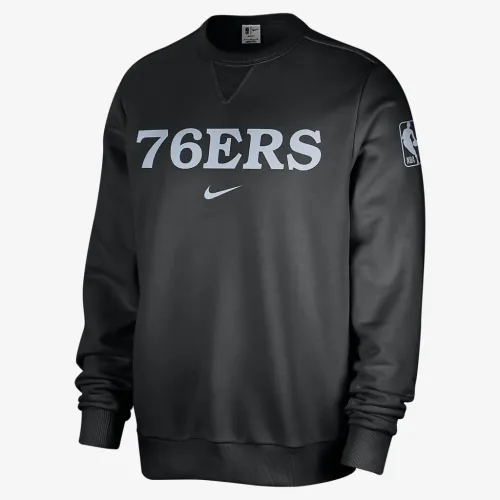 Philadelphia 76ers Standard Issue чоловічі Nike Dri-FIT NBA Crew-Neck світшот колір чорний