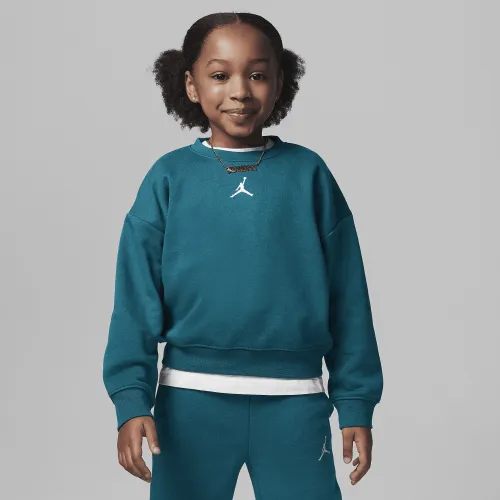 Nike Jordan Icon Play оверсайз Crew Little Kids Top цвет зеленый