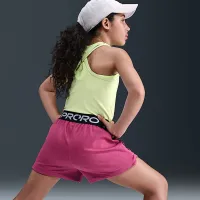 Nike Pro Fleece Big детские (Girls') Dri-FIT шорты цвет фиолетовый