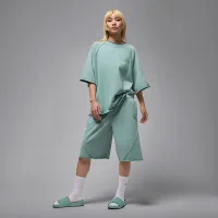 Nike Jordan Flight Fleece жіноча French Terry Big шорти колір зелений