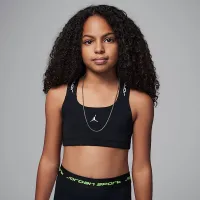 Nike Jordan Dri-FIT Sport Big дитячі Indy Bra колір чорний