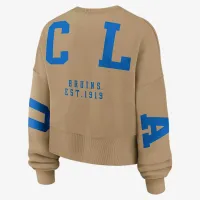 Nike UCLA Phoenix 2-Hit жіноча Jordan Brand College Pullover Crew колір коричневий