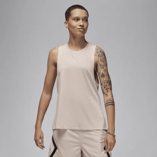Nike Jordan Sport женская Diamond Tank Top цвет коричневый