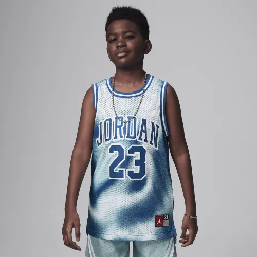 Nike Jordan23 Big детские Printed Jersey синий