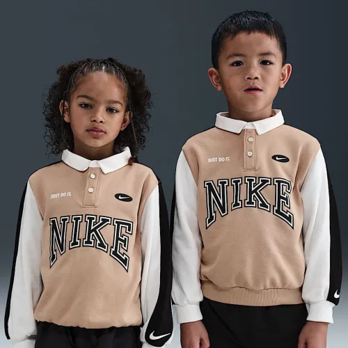 Nike Game Day Essentials Little детские French Terry Top цвет коричневый