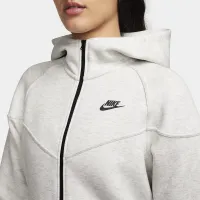 Nike Sportswear Tech Fleece Windrunner женская Full-Zip Толстовка с капюшоном цвет серый