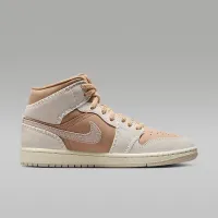 Nike Air Jordan 1 Mid SE женская Кроссовки цвет коричневый