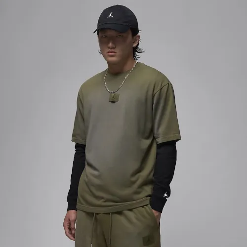 Nike Jordan Flight Essentials 85 мужские Washed футболка цвет зеленый