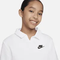 Nike Sportswear Club Fleece Big детские (Girls') Polo Top цвет белый