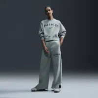 Nike Sportswear Phoenix Fleece жіноча Over-оверсайз Crew-Neck Logo світшот колір зелений
