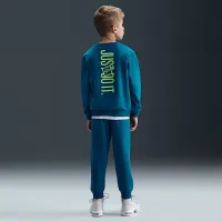 Nike Glow With Me Little детские Lightweight Fleece 2-Piece Crew набор синий