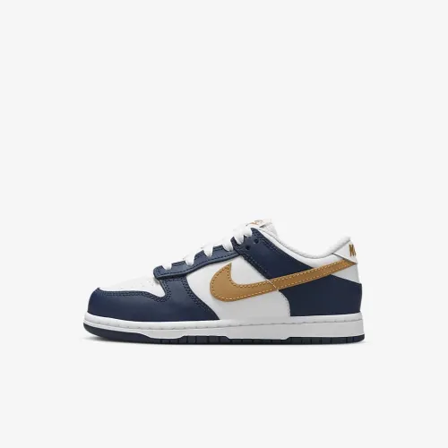 Nike Dunk Low Little детские Кроссовки цвет белый