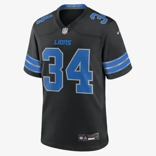 Alex Anzalone Detroit Lions мужские Nike NFL Game Football Jersey цвет черный