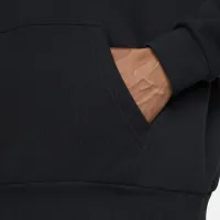 Nike Club Fleece мужские оверсайз French Terry Pullover Толстовка с капюшоном цвет черный