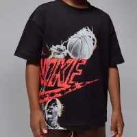 Nike Jordan Little дитячі Reissue футболка колір чорний