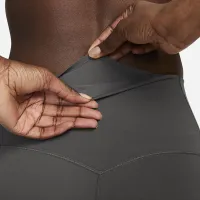 Nike Zenvy женская Gentle-Support С высокой Талией 7/8 лосины цвет коричневый