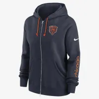 Chicago Bears Phoenix женская Nike NFL Full-Zip Толстовка с капюшоном синий