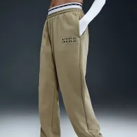 Nike Sportswear Phoenix Fleece женская С высокой Талией Sweatpants цвет коричневый