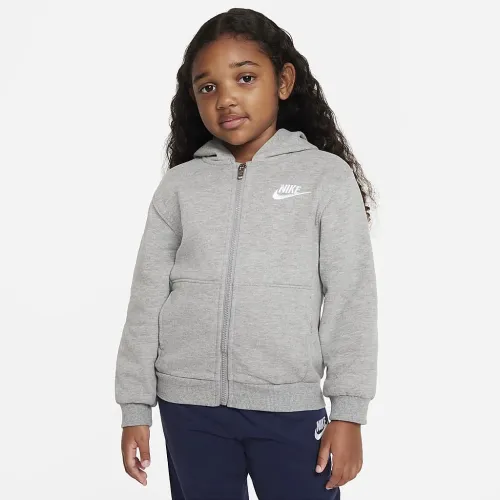 Nike Sportswear Club Fleece Full-Zip Little Kids Толстовка з капюшоном колір сірий