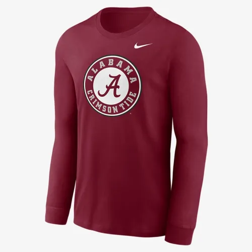 Alabama Crimson Tide Alternate Logo мужские Nike College Long-Sleeve футболка цвет красный