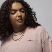 Nike Jordan Flight Fleece жіноча Crew-Neck світшот Pink