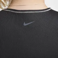 Nike One Fitted жіноча Dri-FIT Ribbed Tank Top (великі розміри) колір чорний