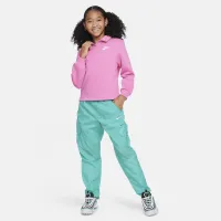 Nike Sportswear Club Fleece Big детские (Girls') Polo Top Pink