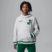 Nike Jordan Big дитячі Court of Legends Pullover Толстовка з капюшоном колір сірий