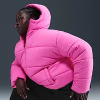 Nike Sportswear Classic Puffer женская Therma-FIT Loose Hooded Куртка (большие размеры) Pink